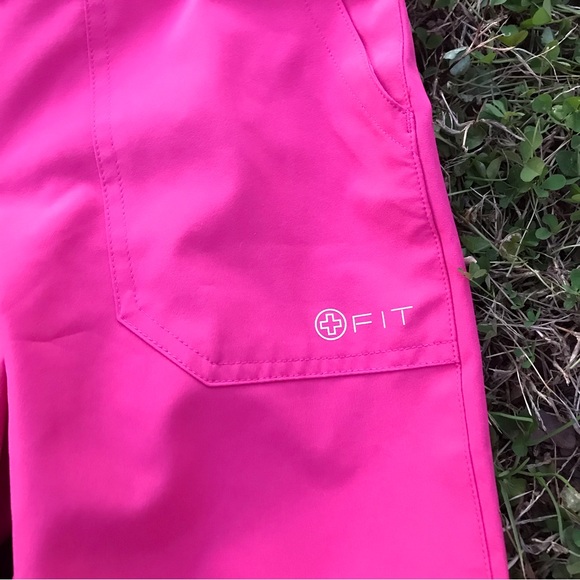 FIT WOMENS PINK SCRUB PANTS XS SIZE - Picture 2 of 6